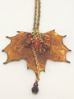 24KT Gold Maple Leaf Pendant