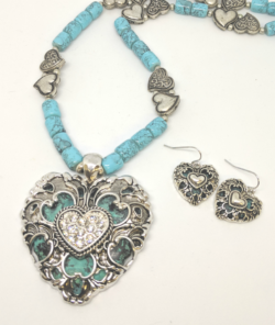 Turquoise Hearts